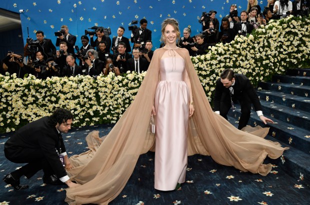 Maya Hawke attends The Metropolitan Museum of Art's Costume Institute benefit gala celebrating the opening of the "Superfine: Tailoring Black Style" exhibition on Monday, May 5, 2025, in New York. (Photo by Evan Agostini/Invision/AP)