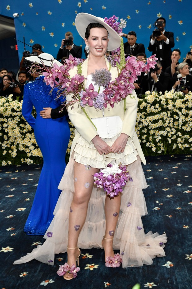 Jessica Kayll attends The Metropolitan Museum of Art's Costume Institute benefit gala celebrating the opening of the "Superfine: Tailoring Black Style" exhibition on Monday, May 5, 2025, in New York. (Photo by Evan Agostini/Invision/AP)