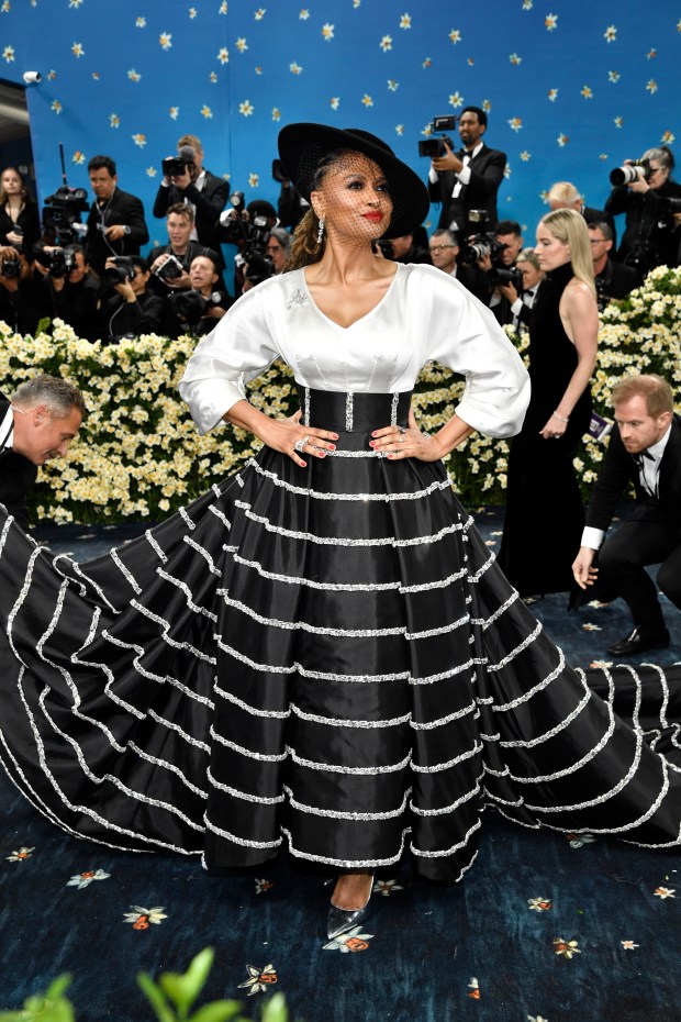 Ava DuVernay attends The Metropolitan Museum of Art's Costume Institute benefit gala celebrating the opening of the "Superfine: Tailoring Black Style" exhibition on Monday, May 5, 2025, in New York. (Photo by Evan Agostini/Invision/AP)