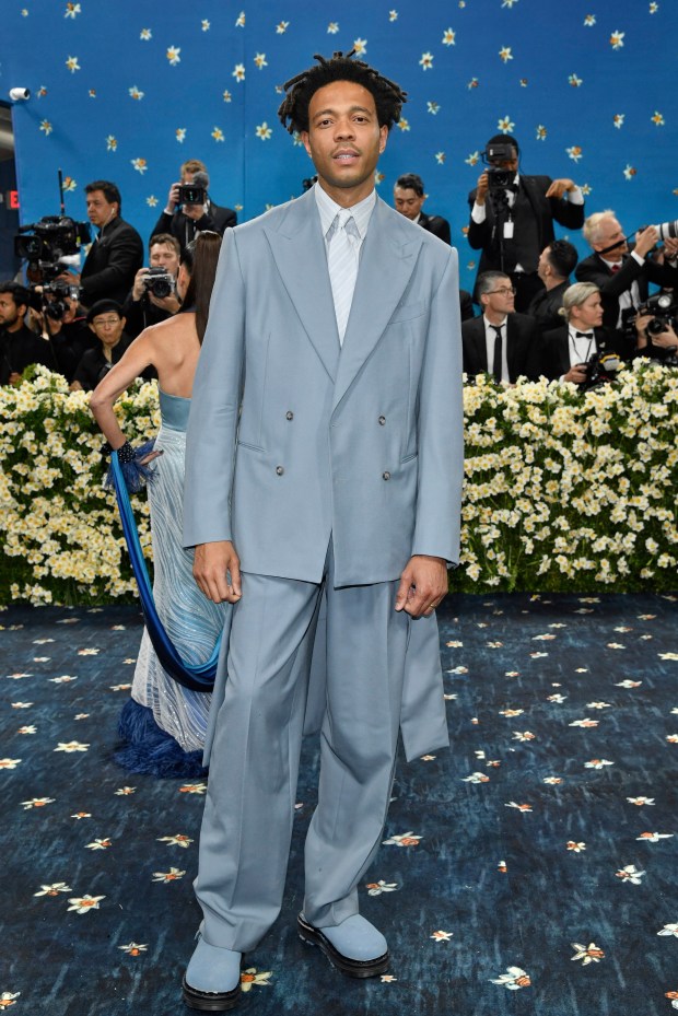 Charlie Casely-Hayford attends The Metropolitan Museum of Art's Costume Institute benefit gala celebrating the opening of the "Superfine: Tailoring Black Style" exhibition on Monday, May 5, 2025, in New York. (Photo by Evan Agostini/Invision/AP)