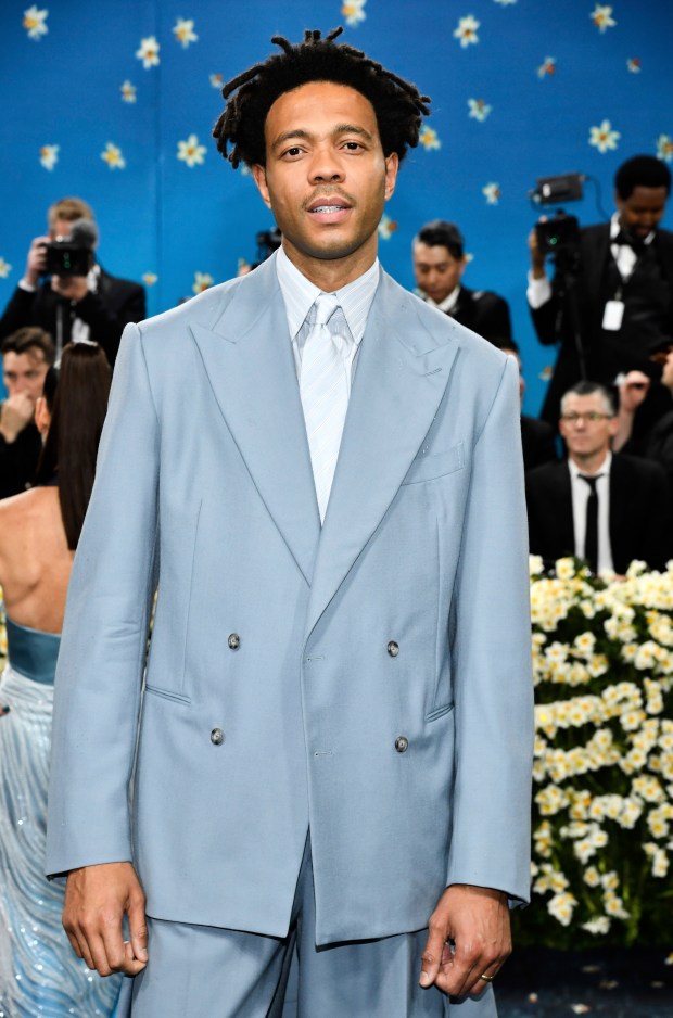Charlie Casely-Hayford attends The Metropolitan Museum of Art's Costume Institute benefit gala celebrating the opening of the "Superfine: Tailoring Black Style" exhibition on Monday, May 5, 2025, in New York. (Photo by Evan Agostini/Invision/AP)