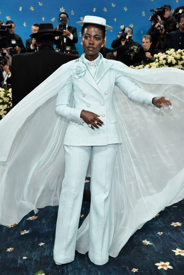 Lupita Nyong'o attends The Metropolitan Museum of Art's Costume Institute benefit gala celebrating the opening of the "Superfine: Tailoring Black Style" exhibition on Monday, May 5, 2025, in New York. (Photo by Evan Agostini/Invision/AP)