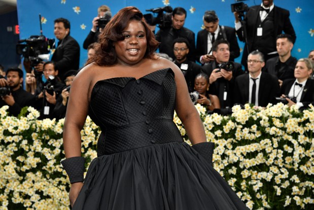 Alex Newell attends The Metropolitan Museum of Art's Costume Institute benefit gala celebrating the opening of the "Superfine: Tailoring Black Style" exhibition on Monday, May 5, 2025, in New York. (Photo by Evan Agostini/Invision/AP)