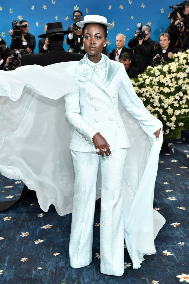 Lupita Nyong'o attends The Metropolitan Museum of Art's Costume Institute benefit gala celebrating the opening of the "Superfine: Tailoring Black Style" exhibition on Monday, May 5, 2025, in New York. (Photo by Evan Agostini/Invision/AP)