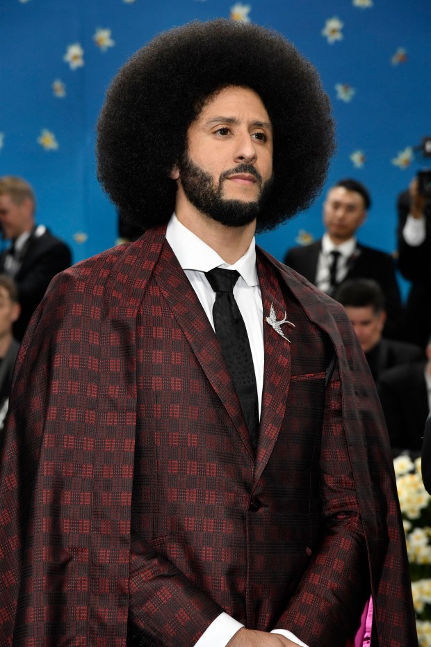 Colin Kaepernick attends The Metropolitan Museum of Art's Costume Institute benefit gala celebrating the opening of the "Superfine: Tailoring Black Style" exhibition on Monday, May 5, 2025, in New York. (Photo by Evan Agostini/Invision/AP)