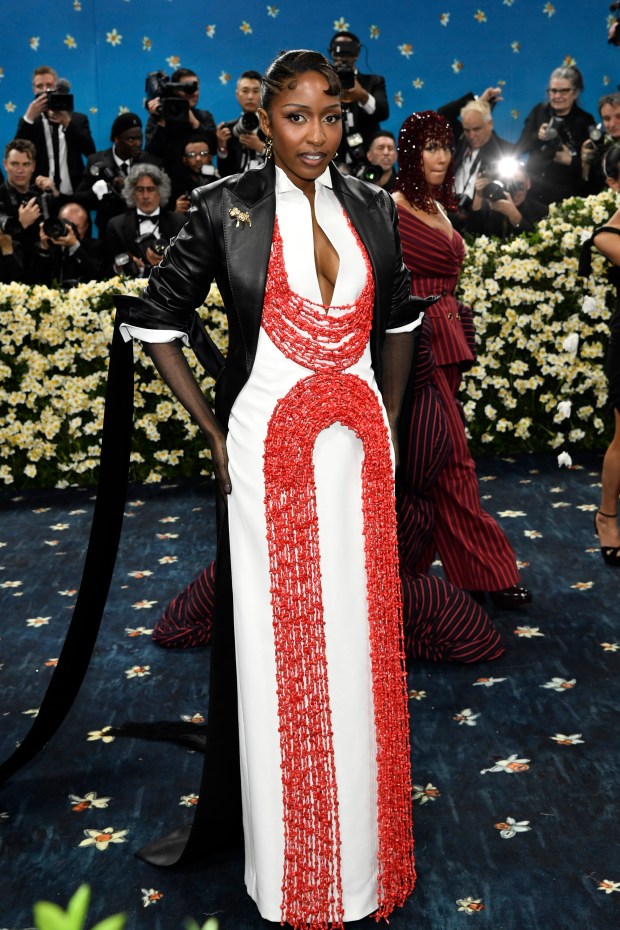 Ayo Edebiri attends The Metropolitan Museum of Art's Costume Institute benefit gala celebrating the opening of the "Superfine: Tailoring Black Style" exhibition on Monday, May 5, 2025, in New York. (Photo by Evan Agostini/Invision/AP)