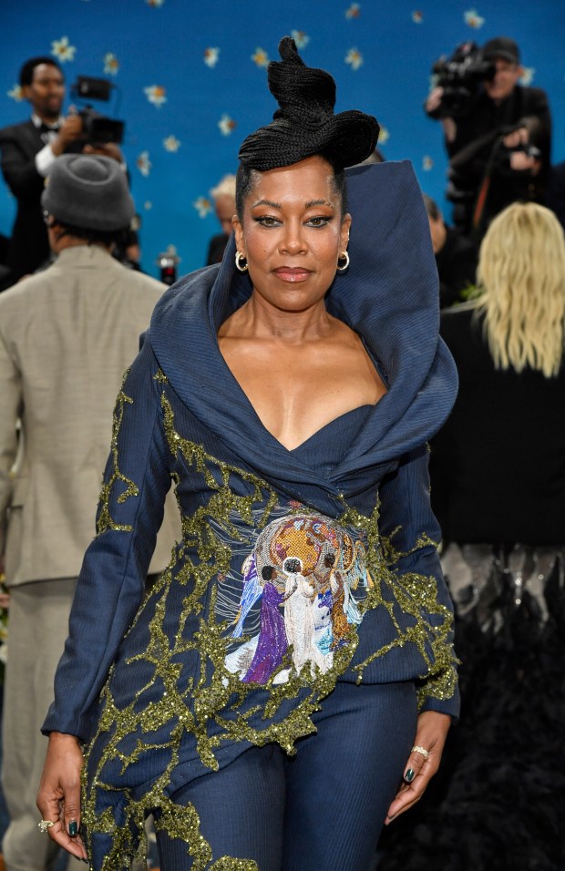 Regina King attends The Metropolitan Museum of Art's Costume Institute benefit gala celebrating the opening of the "Superfine: Tailoring Black Style" exhibition on Monday, May 5, 2025, in New York. (Photo by Evan Agostini/Invision/AP)