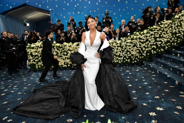 Nicole Scherzinger attends The Metropolitan Museum of Art's Costume Institute benefit gala celebrating the opening of the "Superfine: Tailoring Black Style" exhibition on Monday, May 5, 2025, in New York. (Photo by Evan Agostini/Invision/AP)