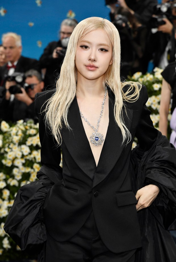 Rose attends The Metropolitan Museum of Art's Costume Institute benefit gala celebrating the opening of the "Superfine: Tailoring Black Style" exhibition on Monday, May 5, 2025, in New York. (Photo by Evan Agostini/Invision/AP)