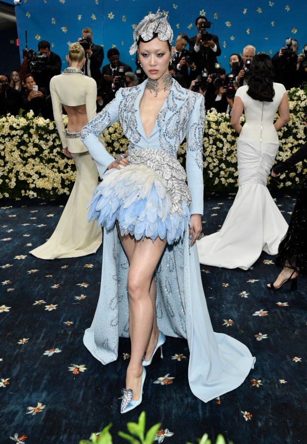 Sora Choi attends The Metropolitan Museum of Art's Costume Institute benefit gala celebrating the opening of the "Superfine: Tailoring Black Style" exhibition on Monday, May 5, 2025, in New York. (Photo by Evan Agostini/Invision/AP)