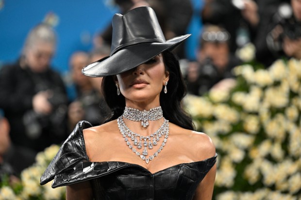 Kim Kardashian attends The Metropolitan Museum of Art's Costume Institute benefit gala celebrating the opening of the "Superfine: Tailoring Black Style" exhibition on Monday, May 5, 2025, in New York. (Photo by Evan Agostini/Invision/AP)