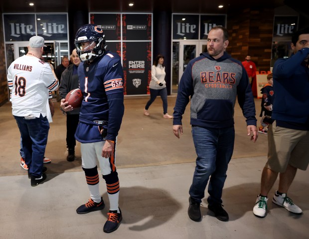 Fans attend the Bears' NFL draft party on April 24, 2025, at Soldier Field. (Chris Sweda/Chicago Tribune)