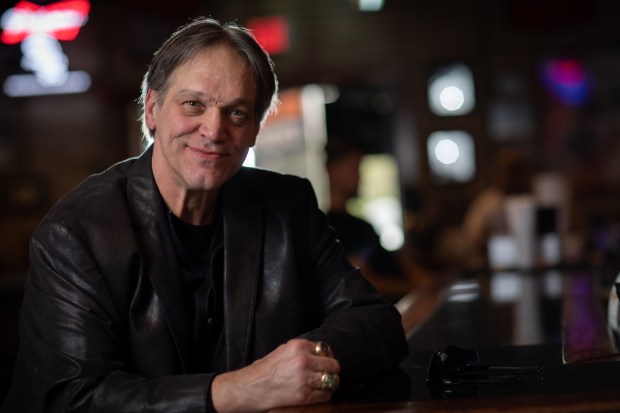 Steve "Mongo" McMichael at his Mongo McMichaels restaurant Romeoville on April 25, 2019. (Zbigniew Bzdak/Chicago Tribune)